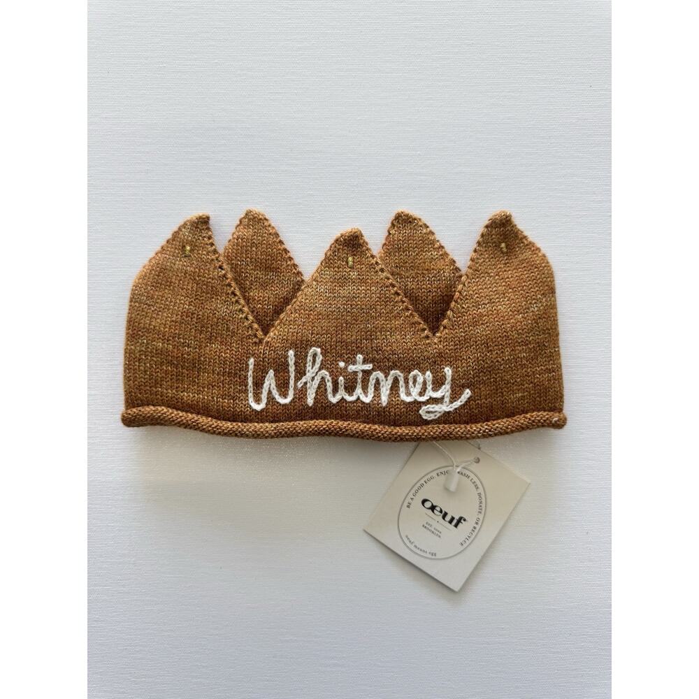 Oeuf NYC Baby Kids Gold Crown Luxurious Baby Alpaca Garment 3-6 NWT